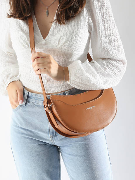 Cross Body Tas Suave Lune Leder Lancaster Beige suave lune 33 ander zicht 1